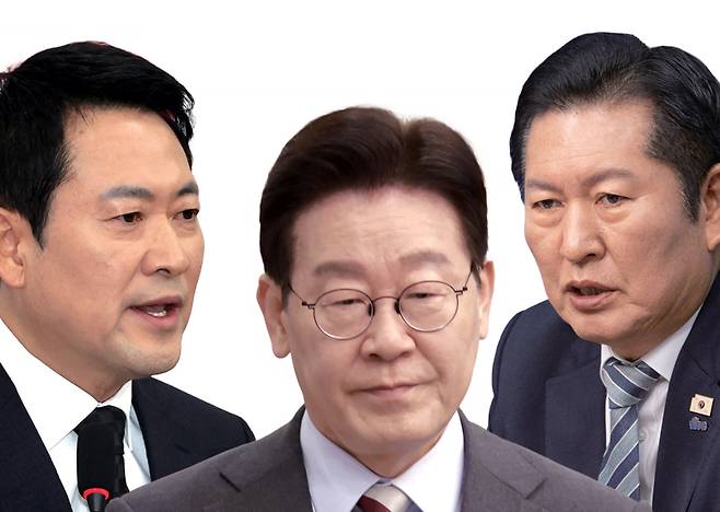 장동혁 국민의힘 대표, 이재명 대통령, 정청래 민주당 대표(왼쪽부터) ⓒ연합뉴스