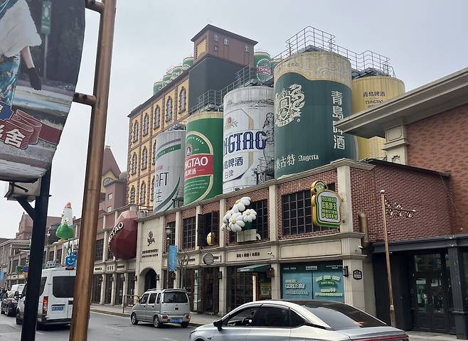 칭따오 맥주박물관 전경. ⓒ 뉴스1 배지윤 기자