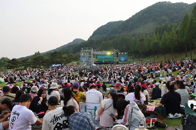 작년 경기도 파주시 서원밸리CC에서 열렸던 서원밸리 자선 그린콘서트. 올해는 오는 30일 개최된다. 서원밸리CC