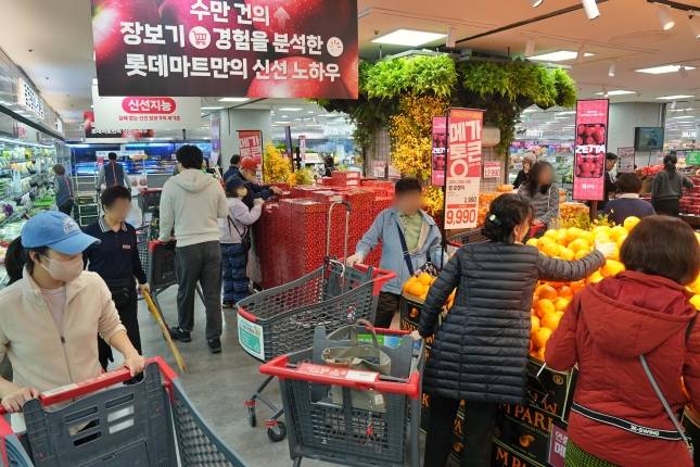 롯데마트 제타플렉스 잠실점 '메가통큰' 행사 전경./사진=롯데마트 제공