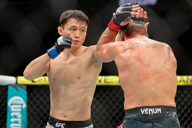 최두호가 랜드웨어를 꺾었다. 사진=게티이미지/AFP 연합뉴스