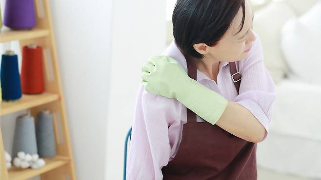 어깨 관절은 일상생활에서의 사용 빈도가 가장 높은 관절이다|출처: 클립아트코리아