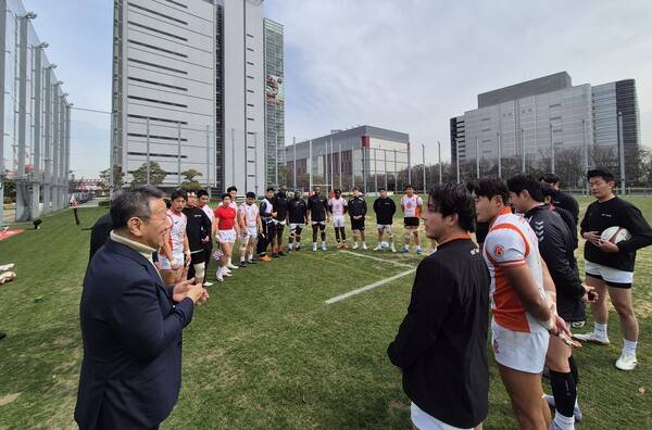 OK 읏맨 럭비단이 오는 28일 경북 경산 송화럭비구장에서 열리는 현대글로비스와의 개막전을 시작으로 '2026 전국 럭비 실업리그' 일정에 돌입한다(사진=OK 저축은행)