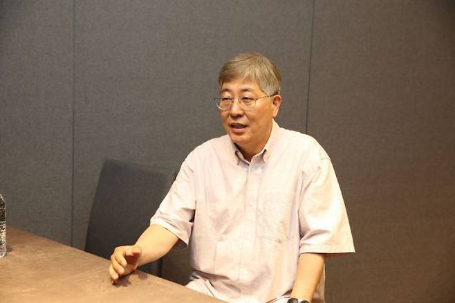 박기범 과학기술정책연구원(STEPI) 선임연구위원이 지난 22일 아시아경제와 인터뷰하고 있다. STEPI 제공