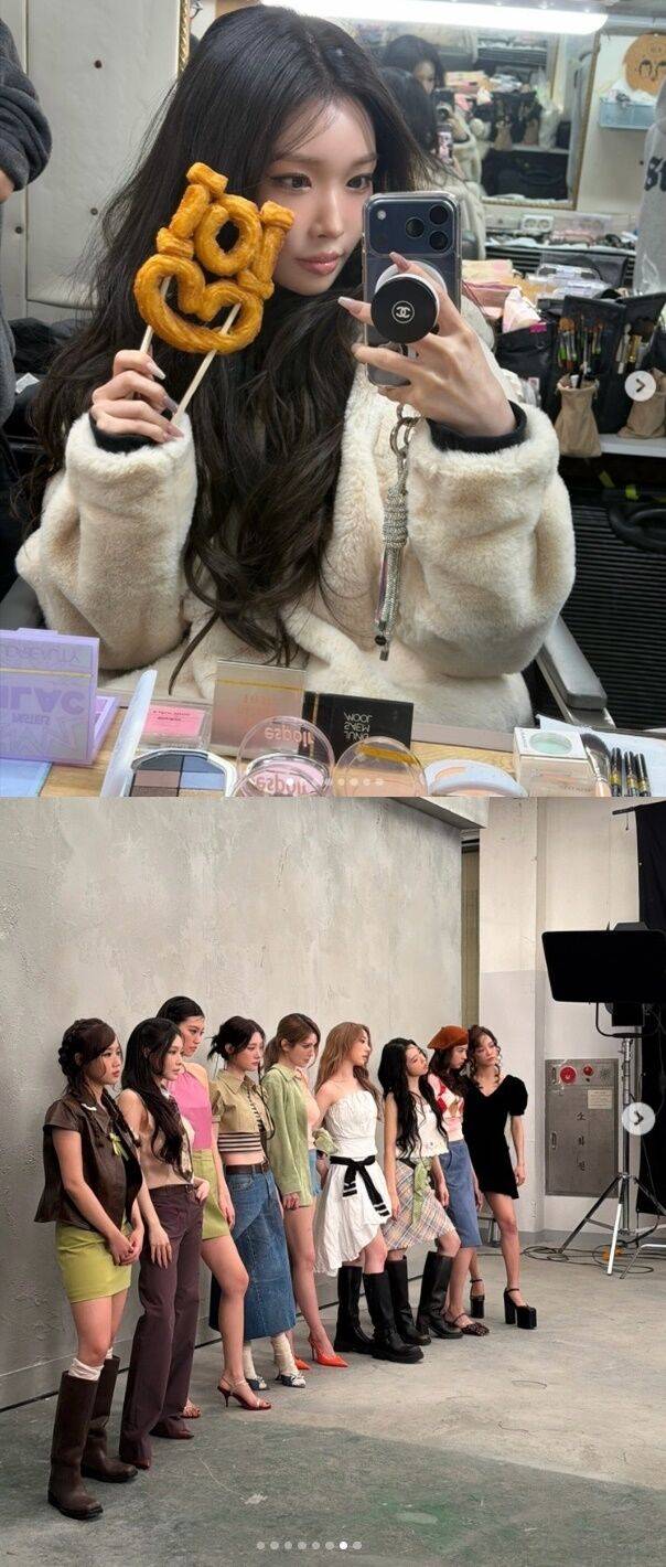 그룹 아이오아이(I.O.I)의 청하가 눈부신 미모와 함께 감격적인 완전체 컴백 소회를 전했다./청하 소셜미디어