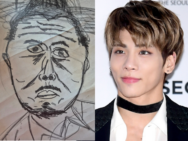22일 중고거래 플랫폼 당근에 샤이니 故 종현이 방송인 데프콘을 그린 초상화를 판매한다는 글이 게시됐다./사진=당근