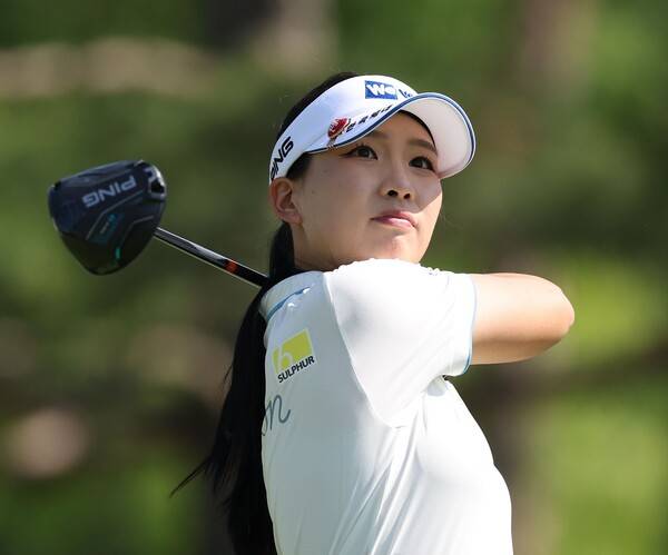 2026년 한국여자프로골프(KLPGA) 투어 제14회 E1채리티 오픈에 출전한 이율린 프로가 1라운드에서 경기하는 모습이다. 사진제공=KLPGA (사진을 무단으로 사용하지 마십시오.)