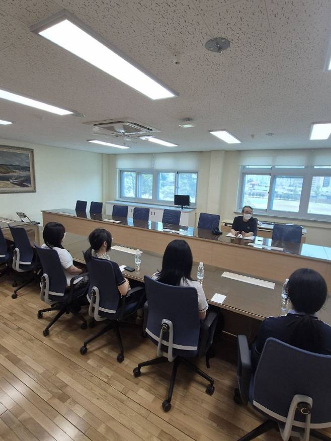 충남여고 진로변경전입학 상담. (사진=대전시교육청 제공)