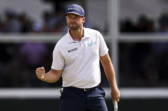 MCKINNEY, TEXAS - MAY 24: Wyndham Clark of the United States reacts after making a birdie on the 17th hole green during the final round of THE CJ CUP Byron Nelson 2026 at TPC Craig Ranch on May 24, 2026 in McKinney, Texas. (Photo by Mike Mulholland/Getty Images)
Getty Images for The CJ Cup
