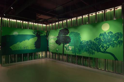 ‘퍼머넌드 그린 라이트(Permanent Green Light)’, 2026, 벽화, 180×2086㎝. 작가 제공