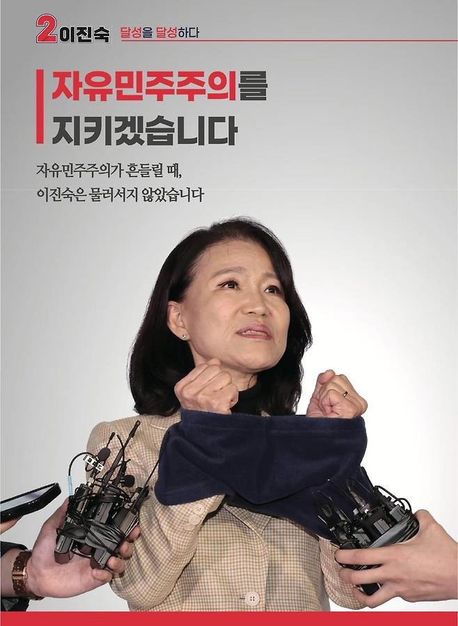 이진숙 대구 달성군 국회의원 보궐선거 후보자의 선거 공보물. 사진=서울경제DV