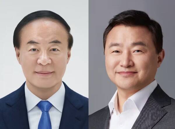 전영현 삼성전자 디바이스솔루션(DS) 부문장(부회장)과 노태문 디바이스경험(DX) 부문장 사장 / 삼성전자
