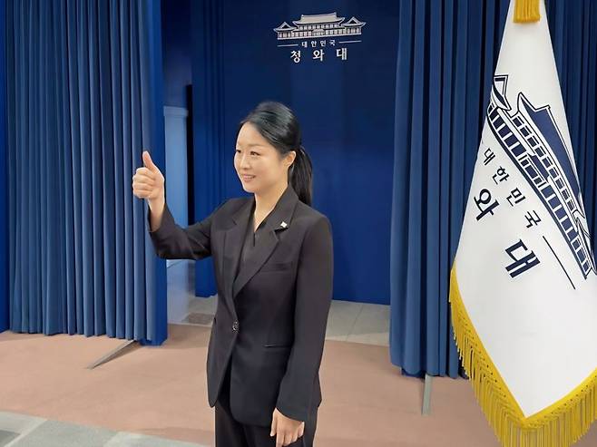 박지연 청와대 수어통역사. 사진=최종근 기자