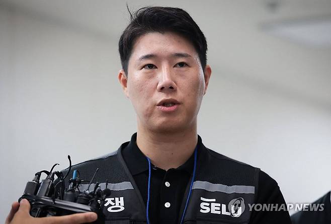 삼성그룹 초기업노동조합 삼성전자지부(초기업노조) 최승호 위원장. 연합뉴스