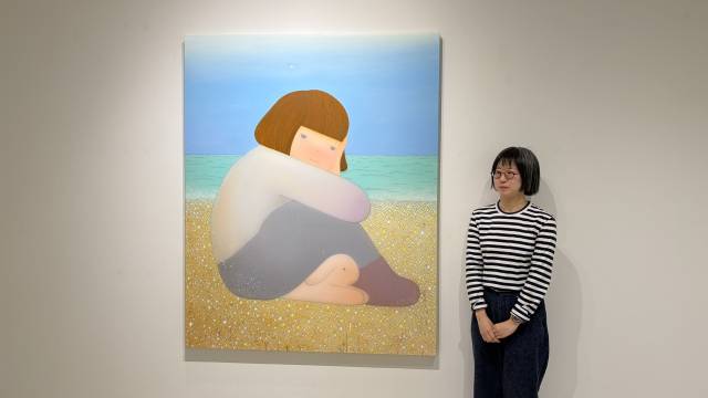 카린 갤러리 ‘싹싹하게’ 전시장에서 만난 김한나 작가. 김은영 기자 key66@