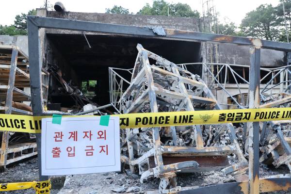 폭발 사고 발생한 한화에어로스페이스 대전사업장. 공동취재