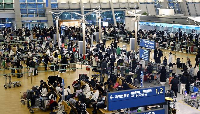 인천국제공항 터미널 출국장. 경기일보 자료사진