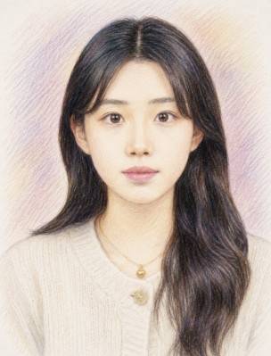광주 흉기 살인사건 희생자 고(故) 이채원 양 초상화. 유가족 제공, 연합뉴스