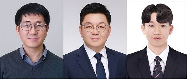 ▲왼쪽부터 부산대 안범수 교수, 정의만 교수, 김민재 연구원 (사진=부산대)