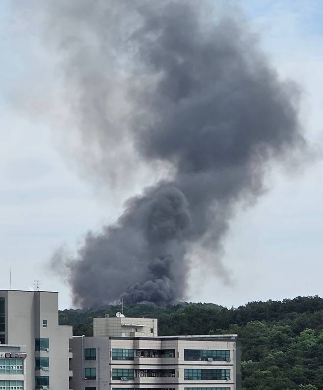 1일 오전 10시 59분쯤 대전 유성구 외삼동 한화에어로스페이스 대전공장에서 폭발 사고가 발생했다./연합뉴스