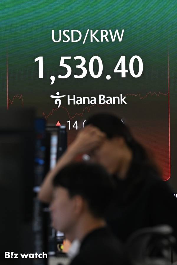 4일 원·달러 환율이 글로벌 금융위기 이후 처음으로 1530원선을 돌파하며 금융시장의 불안감이 극에 달하고 있다./사진=이명근 기자 qwe123@