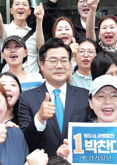 박찬대 인천시장 당선인. 조병석기자