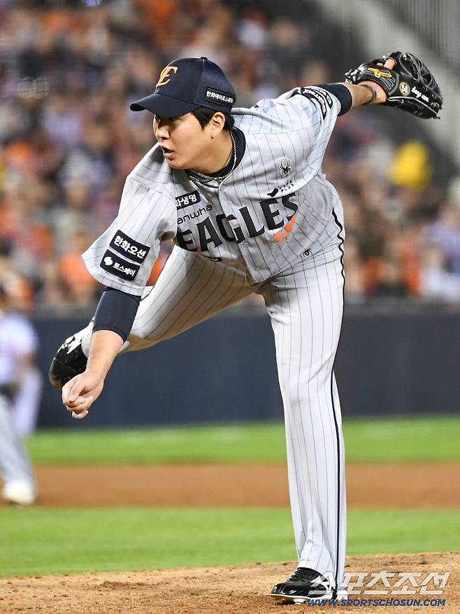 23일 잠실구장에서 열린 LG와 한화의 경기. 한화 박상원이 역투하고 있다. 잠실=박재만 기자 pjm@sportschosun.com/2026.04.23/