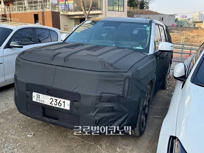 현대자동차 '싼타페 페이스리프트'. 사진=최태인 기자