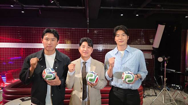 축구대표팀 출신 구자철과 박주호, 기성용(왼쪽부터). 박린 기자