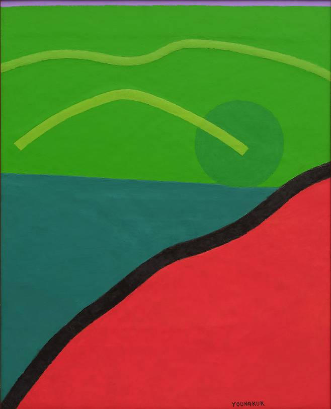 유영국, 작품(Work), 1989, 100×81 cm, 사진 김상태 ⓒ서울시립미술관