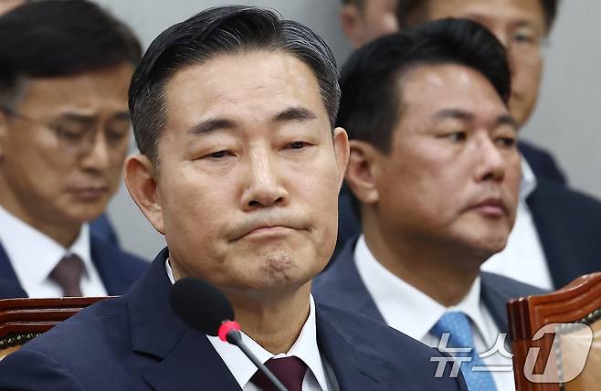 신원식 전 국가안보실장과 김태효 전 안보실1차장ⓒ 뉴스1 김민지 기자