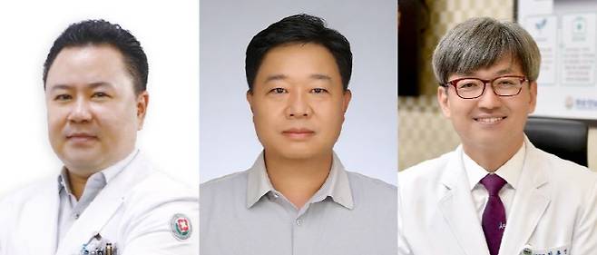 (왼쪽부터)전남대병원 최강호 교수, 화순전남대병원 박인규 교수, 정용연 교수