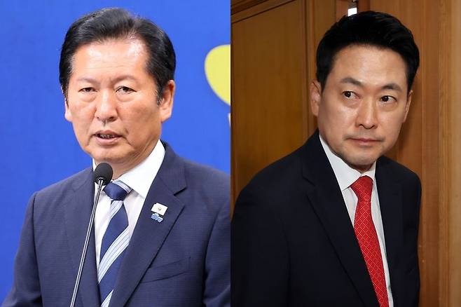 정청래 더불어민주당, 장동혁 국민의힘 대표. 연합뉴스