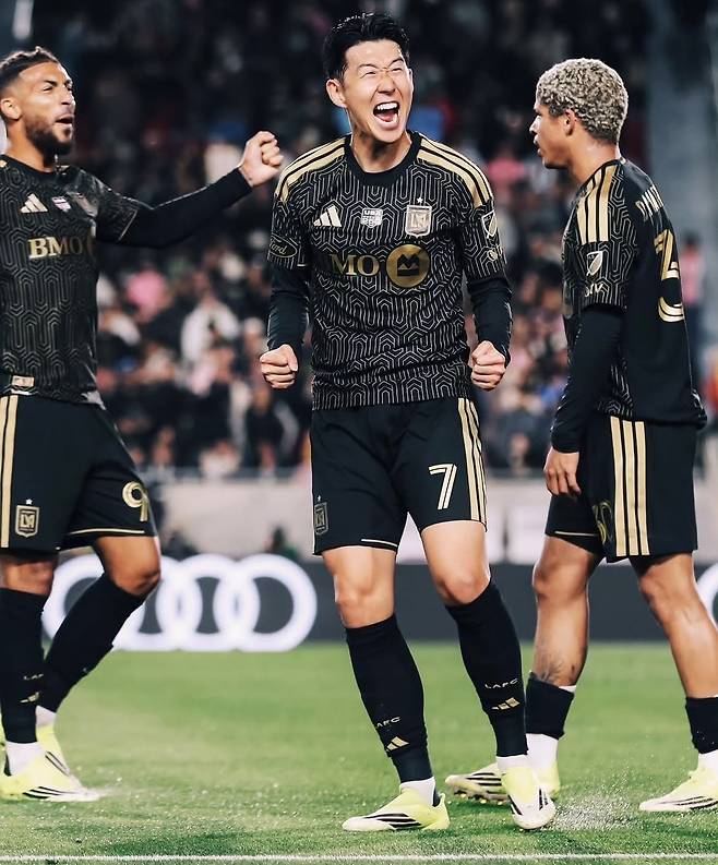 Son Heung-min in his LAFC's No. 7 jersey (Son's Instagram)