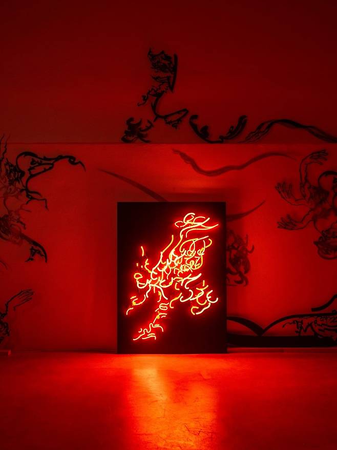 Monia Ben Hamouda, Fragments of Fire Worship, (making -of), Milano, 2026. /Courtesy Fondazione Bvlgari
