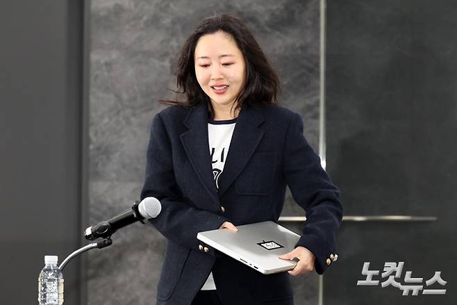 뉴진스를 제작한 어도어의 전 대표이사였던 민희진 오케이레코즈 대표. 박종민 기자