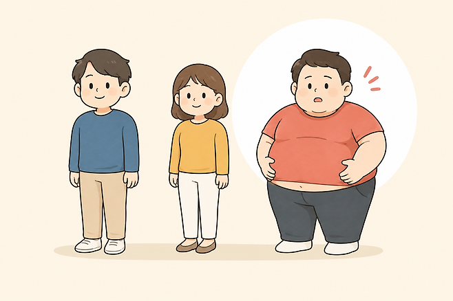 우리나라 성인 3명 중 1명 이상이 비만인 것으로 나타났다. 생성형 인공지능(AI)으로 만든 이미지