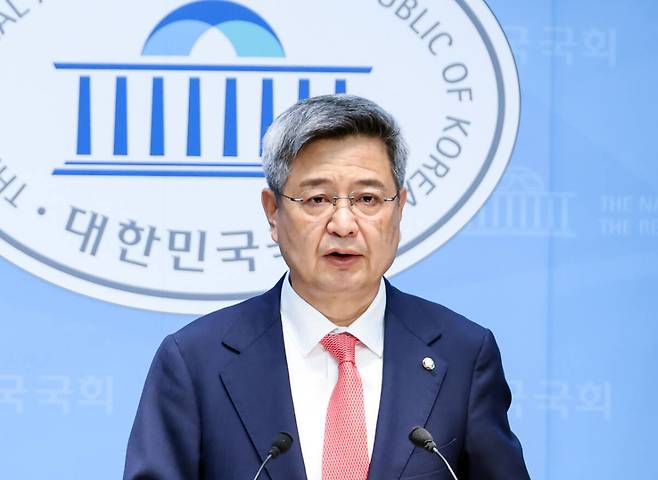 국민의힘 언론자유특별위원회 김장겸 위원장. 연합뉴스