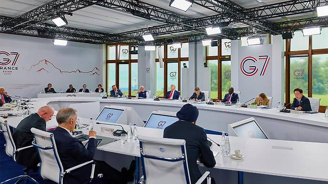 이재명 대통령, G7 확대회담 참석
