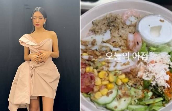 10㎏ 감량에 성공한 배우 안은진의 식단이 공개됐다. /사진=안은진 인스타그램 갈무리