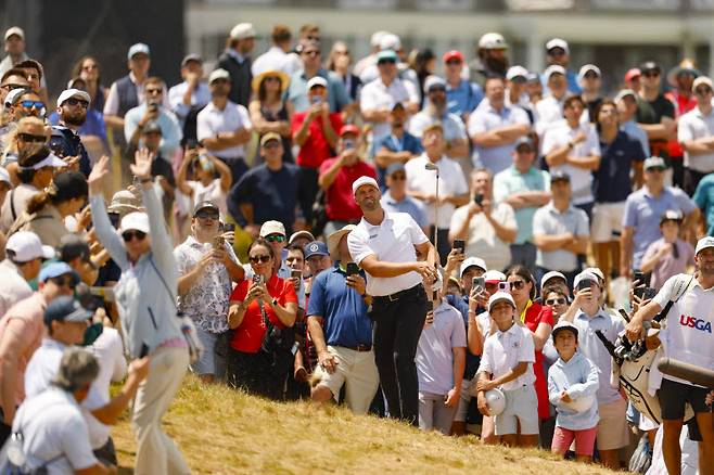 14번홀에서 경기하는 윈덤 클라크. (사진=USGA)