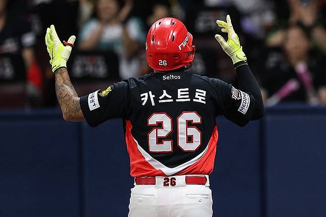 2점 홈런과 함께 4타점을 기록한 카스트로. KIA구단 제공