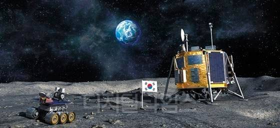 2032년 한국의 달 탐사 상상도.