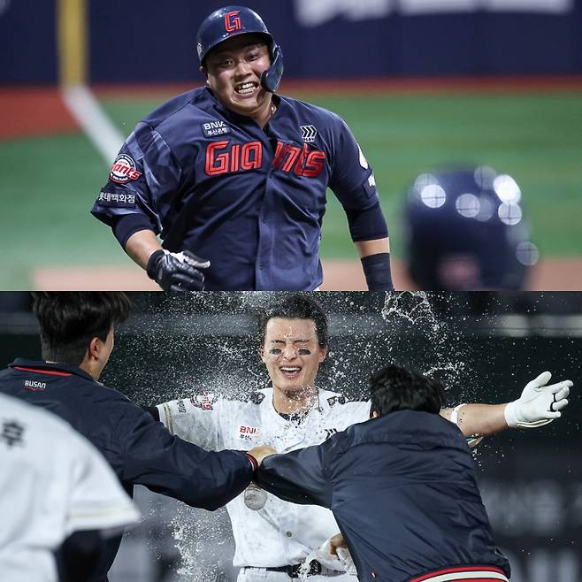 한동희(위쪽)와 윤동희. /사진=롯데 자이언츠 제공