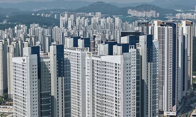 지난 29일 경기도 화성시 동탄역 일대 아파트 단지 모습. 연합뉴스