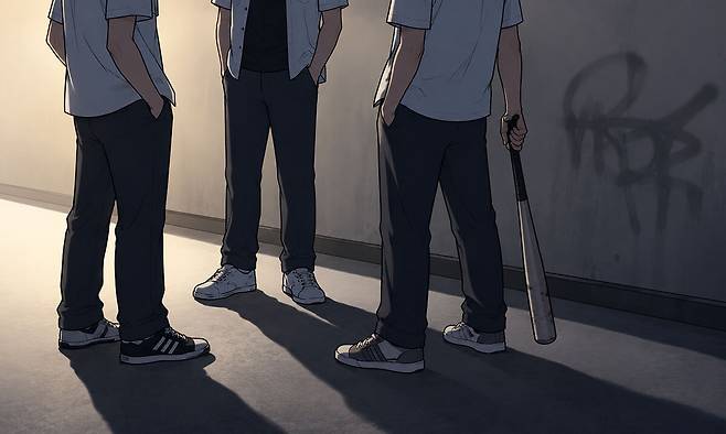 넷플릭스 드라마 '참교육'에서 촉법소년이 조사만 받고 풀려나거나 아무런 법적 조치를 받지 않는 것처럼 묘사한 부분은 실제 제도와 다른 '옥에 티'다. 생성형 AI로 만든 이미지