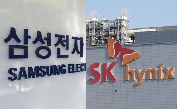 삼성전자와 SK하이닉스. 일본 언론은 두 회사의 세계 메모리 반도체 시장 점유율이 약 60%에 달한다며 미국의 통상 압박 가능성을 제기했다. 서울신문DB