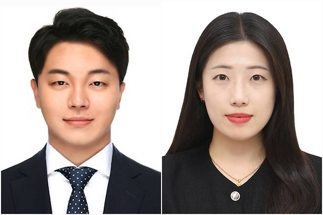 (왼쪽부터) 현대프리미엄아울렛 대전점 직원인 민규홍 선임, 이현주 사원. 현대아울렛 대전점 제공