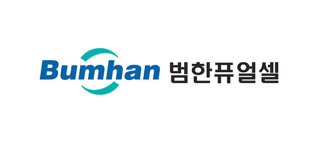 범한퓨얼셀의 영문 및 한글 로고가 디자인된 이미지가 23일 국산 잠수함 연료전지 시장 확대 소식과 함께 소개되고 있다.