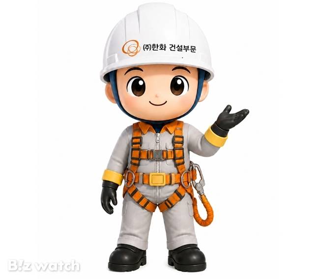 한화 건설부문이 공개한 '한수호' 캐릭터./이미지=한화 건설부문